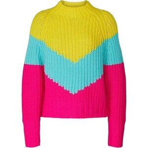 Essentiel Antwerp Wavinci Colorblock Sweater, Size Small